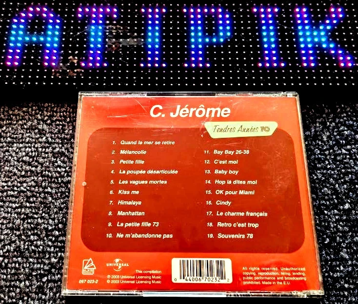 💕C Jérôme - Tendres Années 70  - CD Nostalgie Rare Universal 2003 🥇 – photo 2